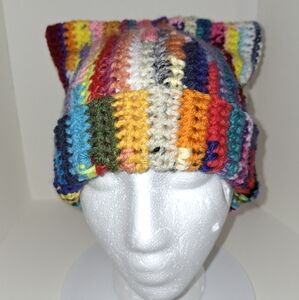 Beanie Cap Cat Ears Scrappy Hat